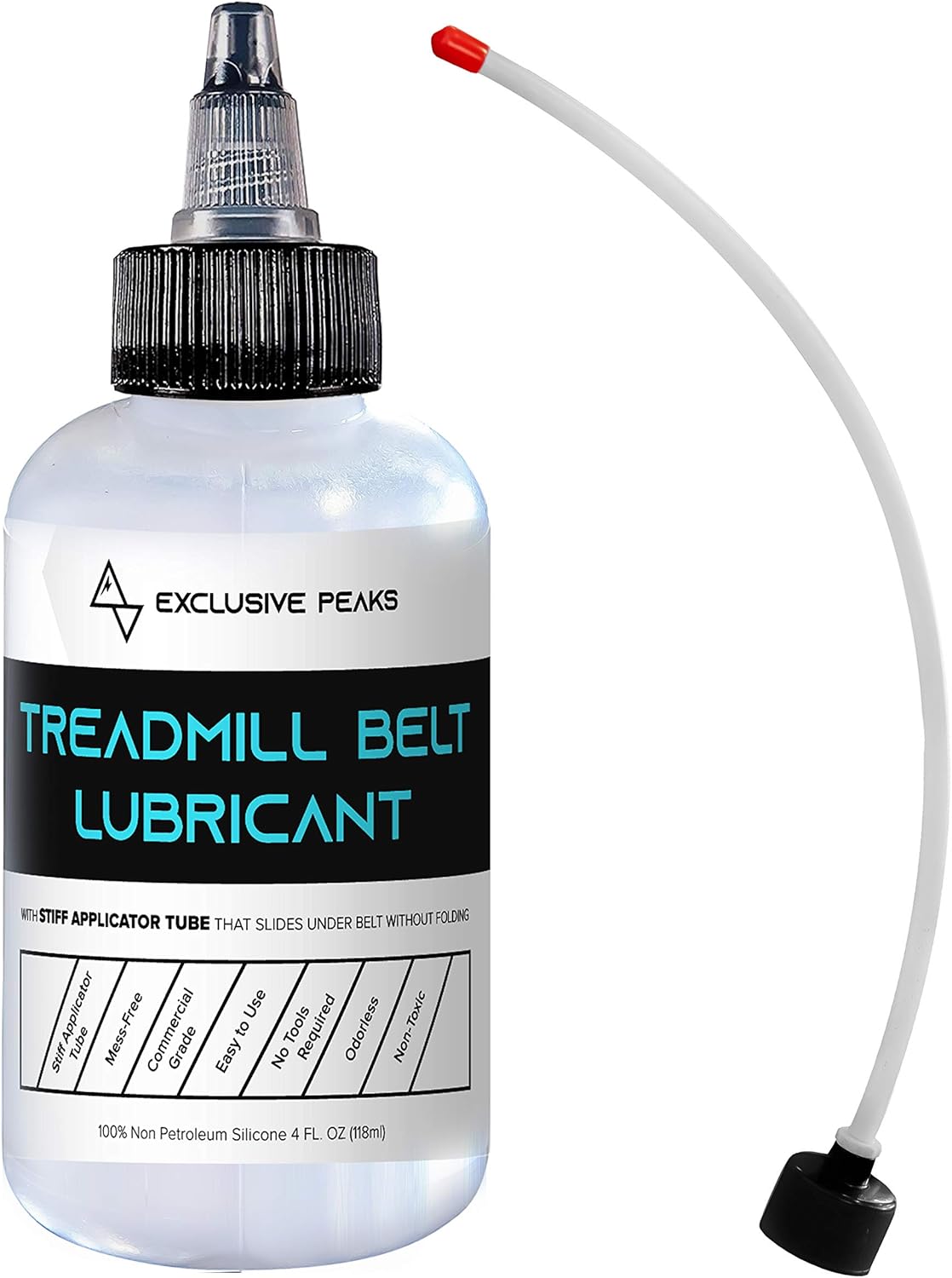 Exclusive Peaks 100 Silicone Treadmill Belt Lubricant/Treadmill Lube Easy to Apply Extension