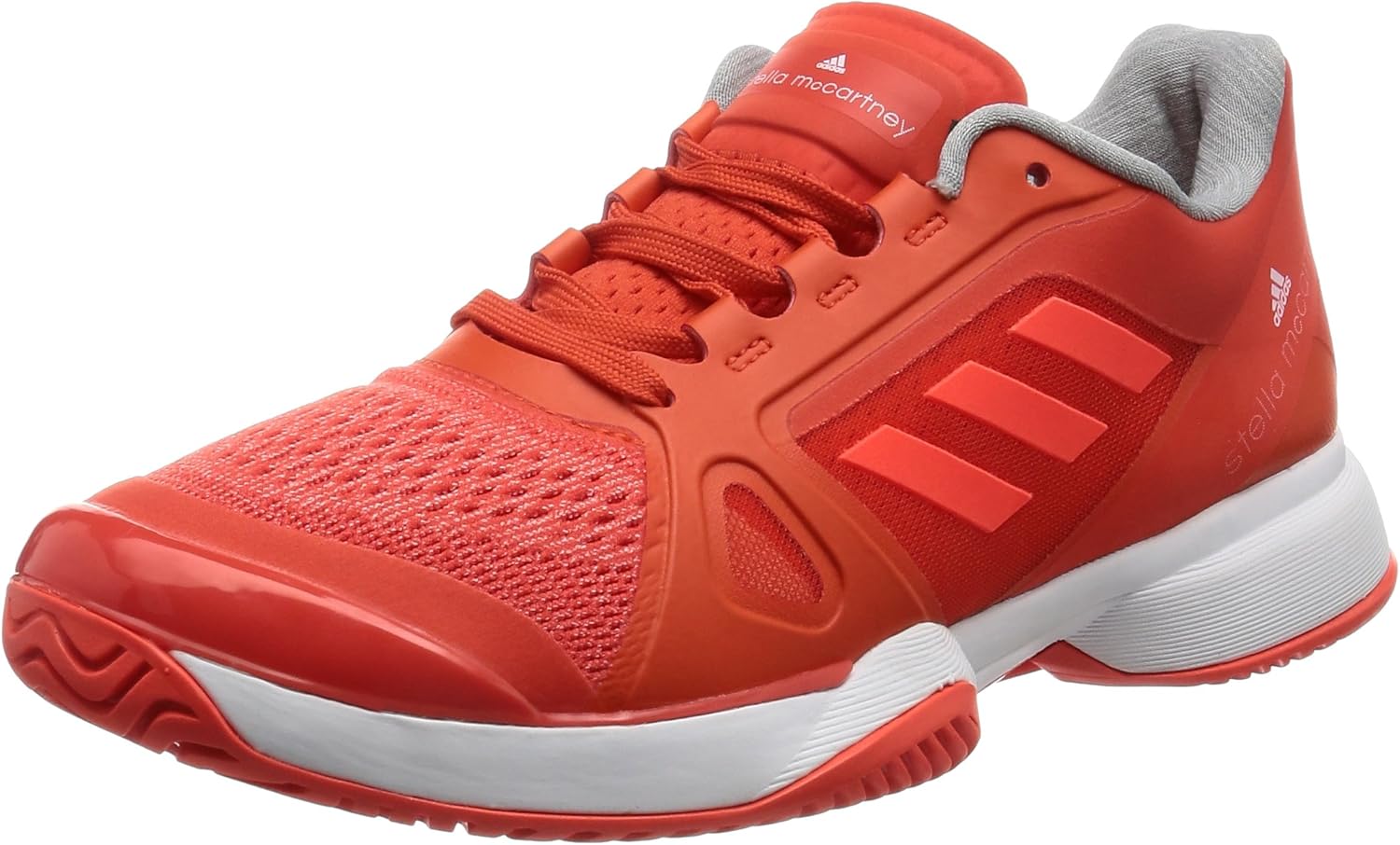 Adidas Damen By Stella Mccartney Barricade 17 Tennisschuhe Orange Blaze Orange Ftw White Solar Red 44 2 3 Eu Amazon De Schuhe Handtaschen