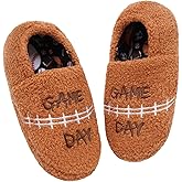 Little Kids Big Boys Ball Sports Slippers, Kids Warm House Shoes - Cute Winter Nonslip Indoor Basketball Football Baseball Slippers