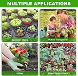 PEYOU 100 Pcs Plant Pots with 100 Labels 4 Inch Seedling Nursery Pots view 6