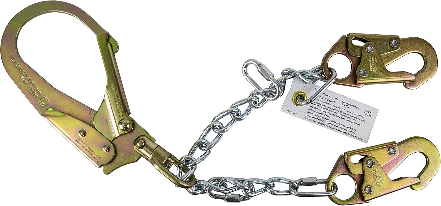 Guardian Fall Protection 01600 REBR-C Rebar Positioning Device 24-Inch Chain Assembly Swivel