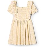 Amazon Essentials x Sofia Grainge Toddler and Baby Girls' Embroidered Knit Dress