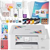 Brother SP-1 Sublimation Printer Starter Bundle with Full Ink Set, 160 Sublimation Transfer Sheets, 50 Blanks, Tape and More