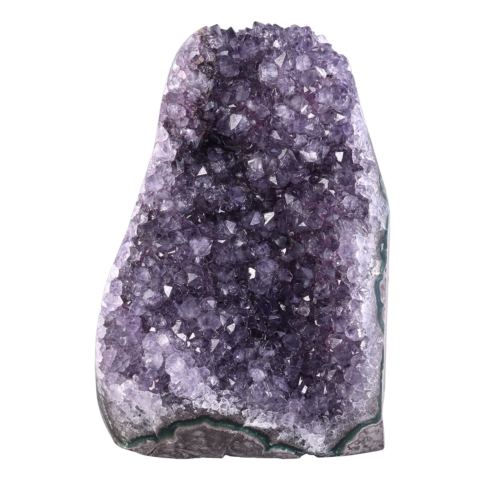 Nupuyai Natural Amethyst Crystal Quartz Cluster, Mineral Geode Druzy Specimen Stone for Reiki Healing Home Decoration (800-1100g)