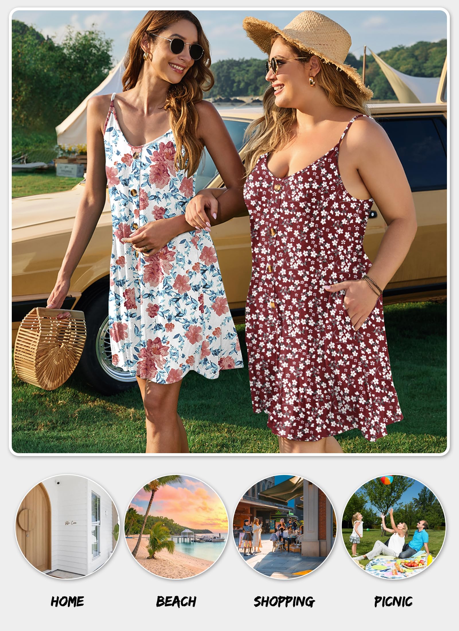 WNEEDU Women's Summer Dress