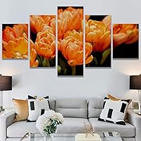 SIGNWIN 5 Panel Canvas Wall Art Modern Art for Home Decorations Ready to Hang - 60