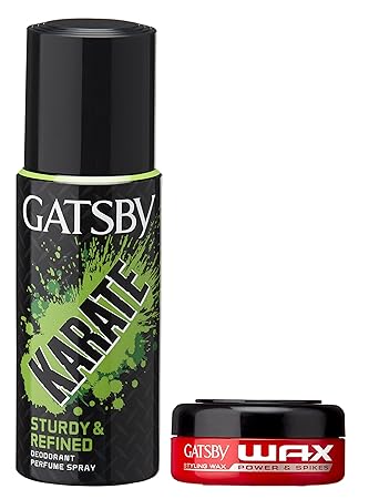 Buy Gatsby Hair Wax Power And Spikes Red With Karate Deodorant