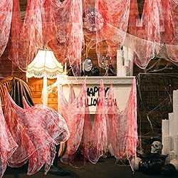 Boao Halloween Cheese cloth 85 x 197 Inch Bloody