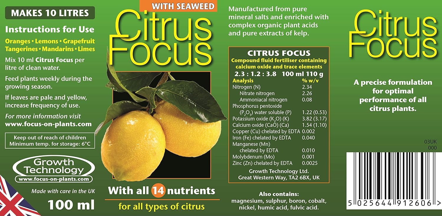 Citrus Focus Liquid Concentrated Fertiliser 100 ml - Image 3
