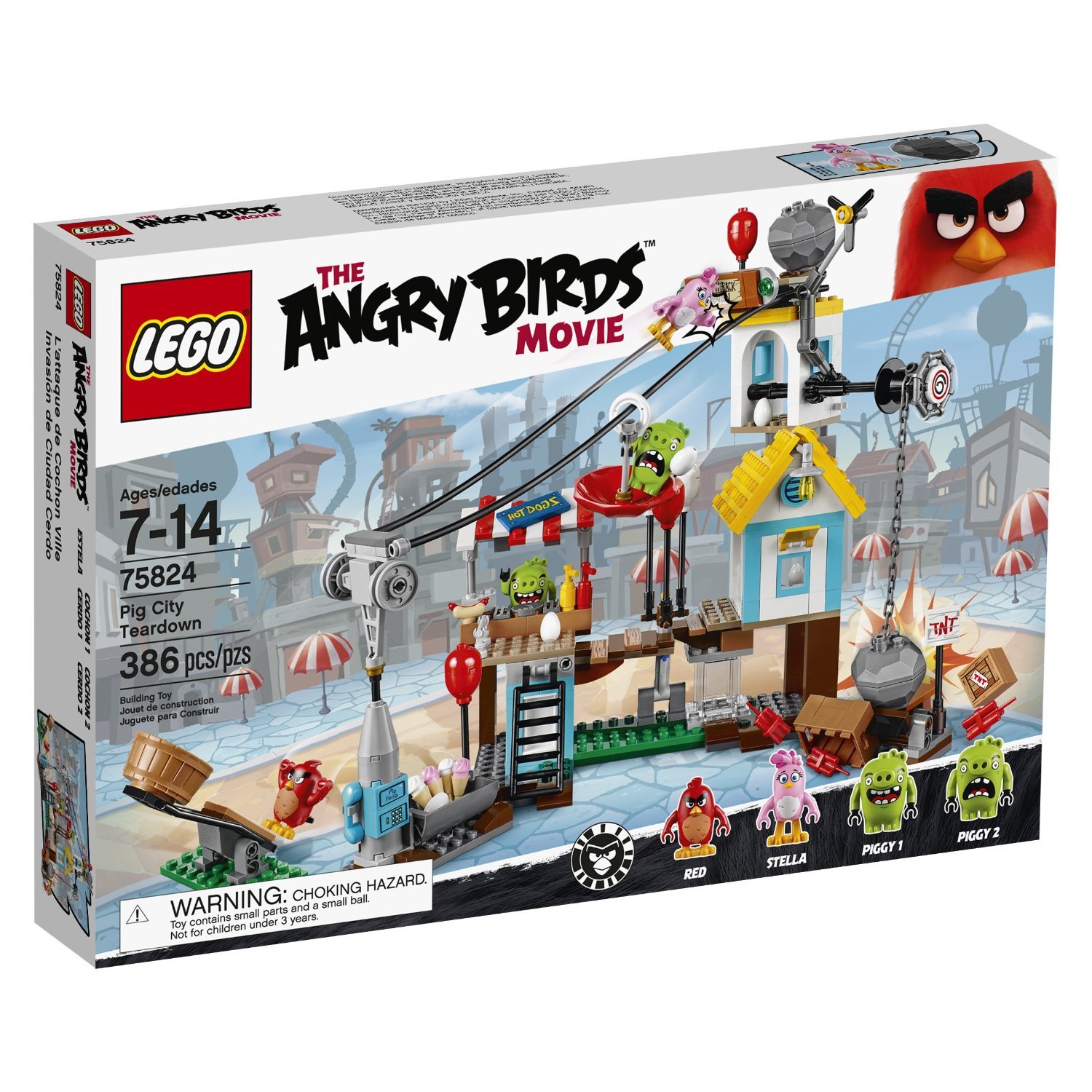 LEGO 75824 Angry Birds Pig City Teardown Building Set