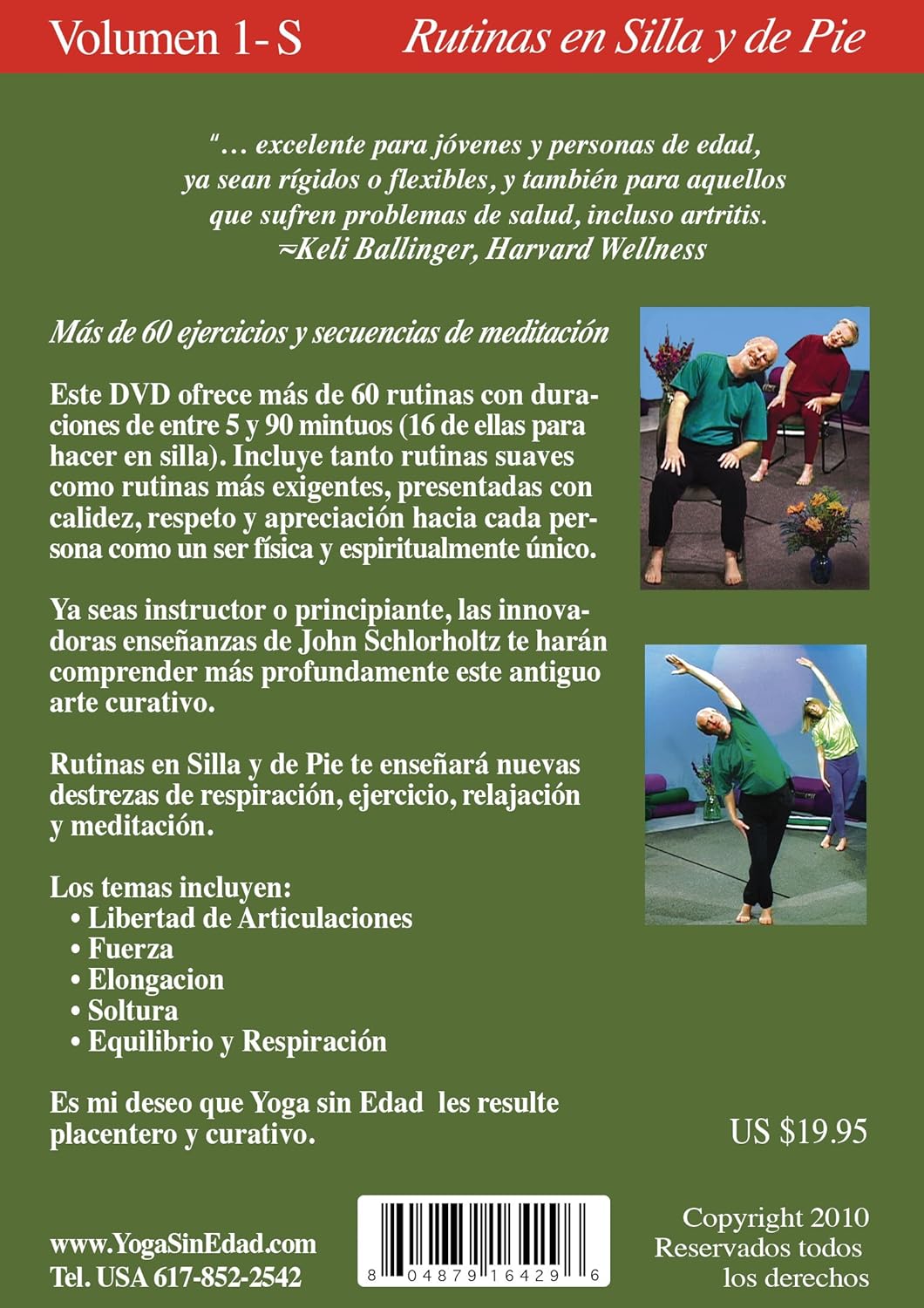 Amazon.com: Yoga sin Edad, Volumen 1-S: Rutinas en Silla y ...