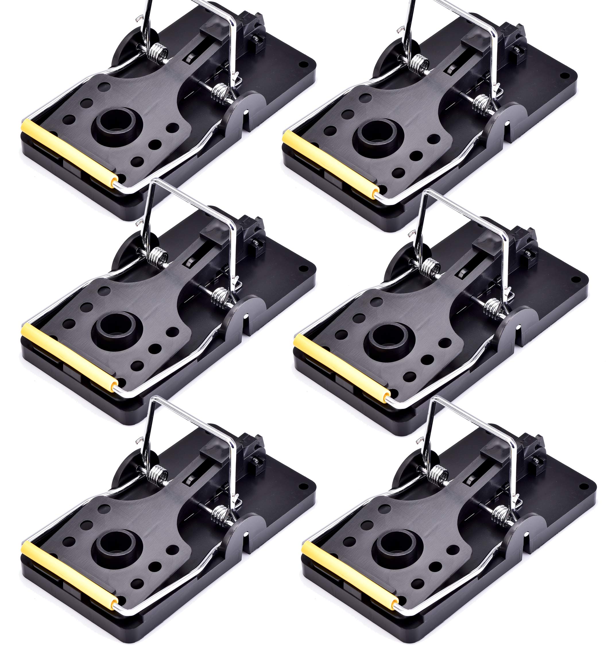 6x MOUSE TRAPS - Spring Snap Trap High Power Sprung Trap Vermin / Pest Control **6pk**