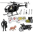 Click N' Play Military SWAT Elite Unit Rescue, 12" Action Figures | Fake Gun, Truck, Clothes, Costume, Gear | Toy Soldiers, Police Force, Officer Guys | Action Figure Soldier Army Men Toys, Kids, Boys