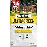 Pennington 100536600 UltraGreen Weed & Feed Lawn Fertilizer, 12.5 LBS, Covers 5000 Sq Ft