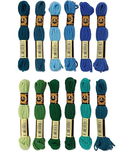 Amazon.com: DMC Tapestry Wool - The Tropical Collection - 12 Count