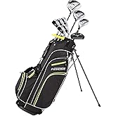 Precise M3 Men’s 14-Piece Golf Set – 460cc Driver, Wood, Hybrid, 6-PW Irons, Putter, Stand Bag, 3 Headcovers and Cover - RH