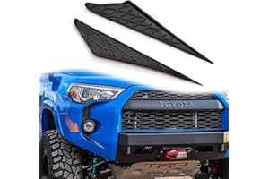 BOLAXIN Front Fog Light Decals Compatible with 2014-2024 Toyota 4Runner Accessories, ABS Plastic Bumper Grill Trim Accessories, Black