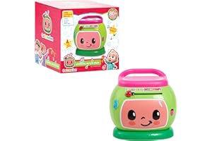 Cocomelon Learning Melon Drum Interactive Lights and Sounds, Learning and Education, Officially Licensed Kids Toys for Ages 18 Month by Just Play