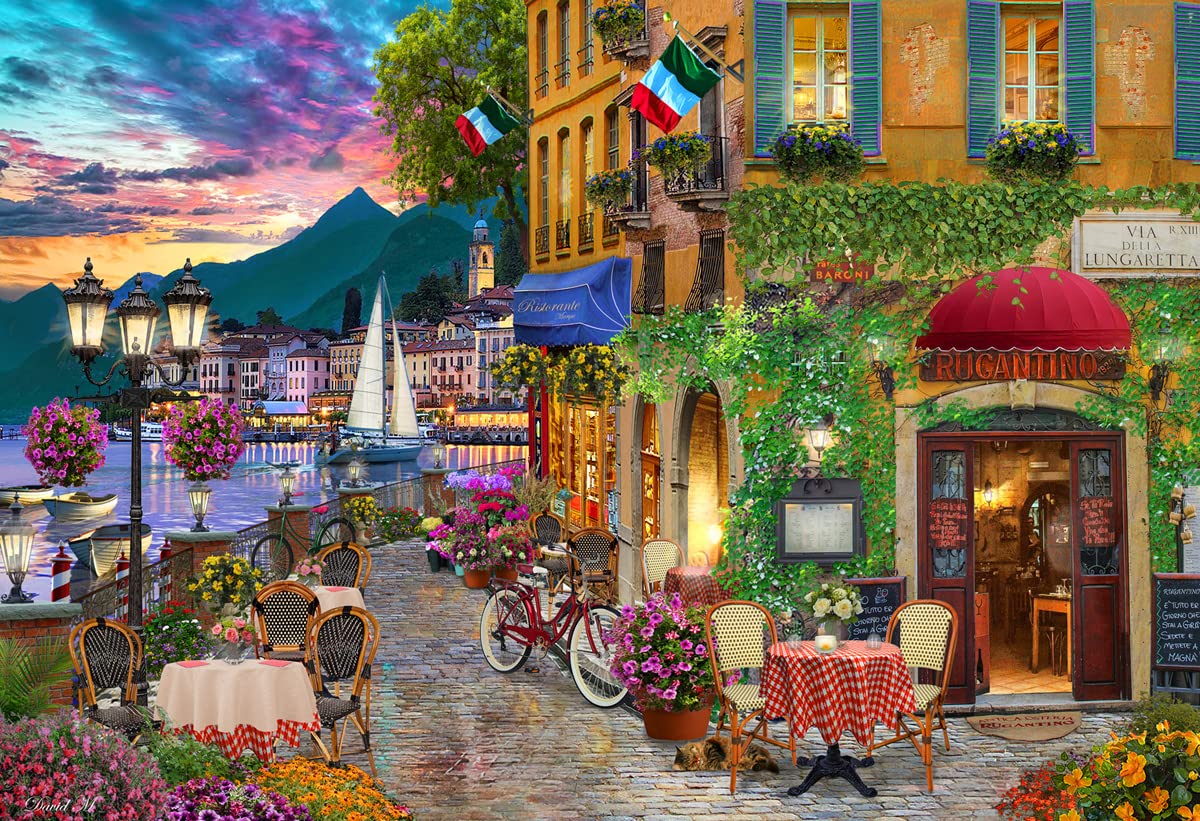Vermont Christmas Company Inviting Italy Jigsaw Puzzle - 100 Piece Italy Puzzles for Adults & Families - 19