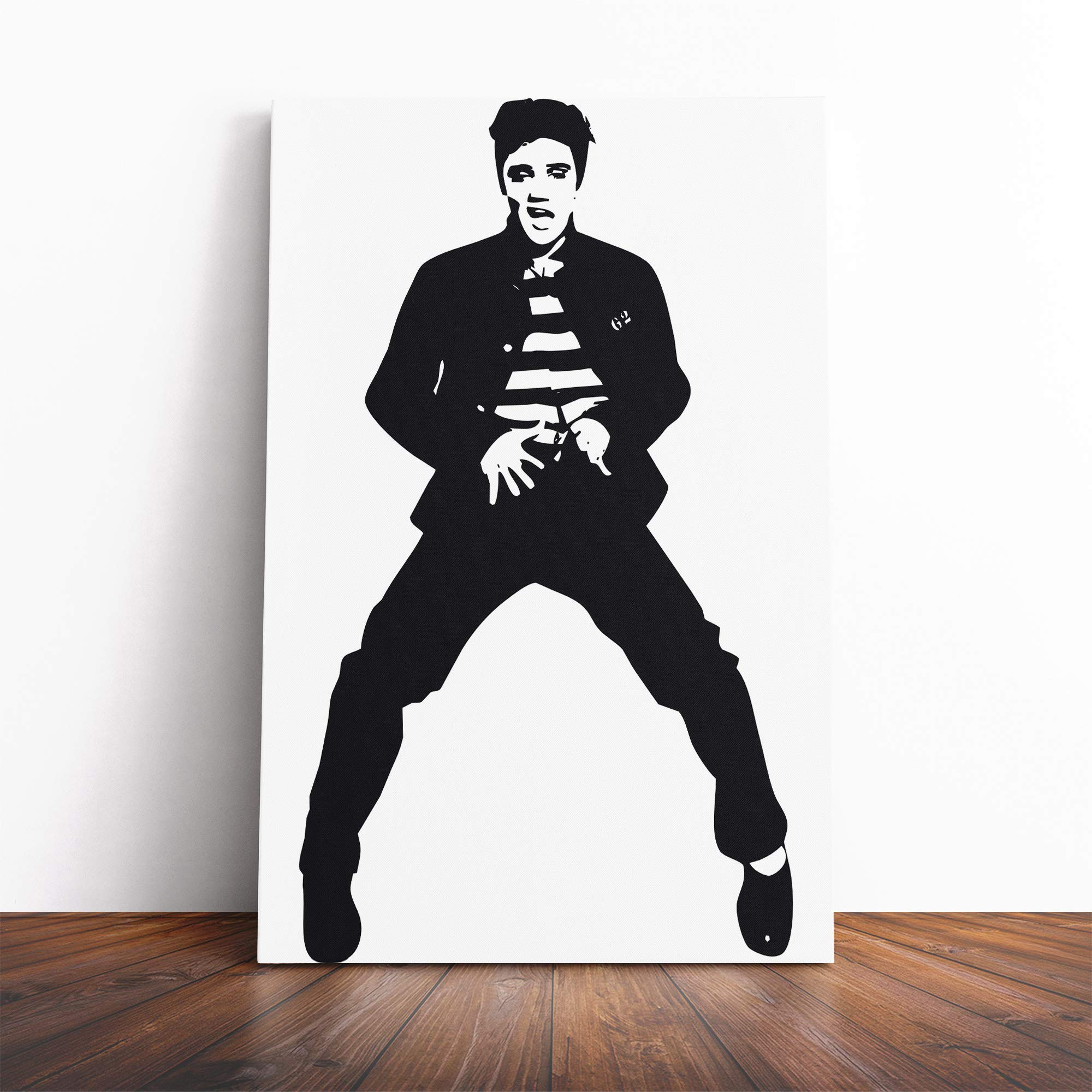 Elvis Presley The Jailhouse Rock (2) Canvas Print | Gallery Wrapped 30mm Frame Wall Art | 20x14 inches | Ready to Hang | Modern Picture | Living Room Bedroom Lounge Office