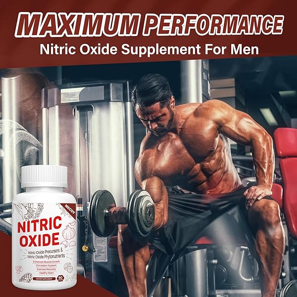 NITRIC OXIDE SUPPLEMENT FOR MEN WITH NITRIC OXIDE PRECURSOR & NITRIC OXIDE PHYTONUTRIENTS BLEND, NITRIC OXIDE ENHANCER 2255MG PER SERVING-CIRCULATION, HEART, IMMUNE & MUSCLE HEALTH, 90 CAPSULES