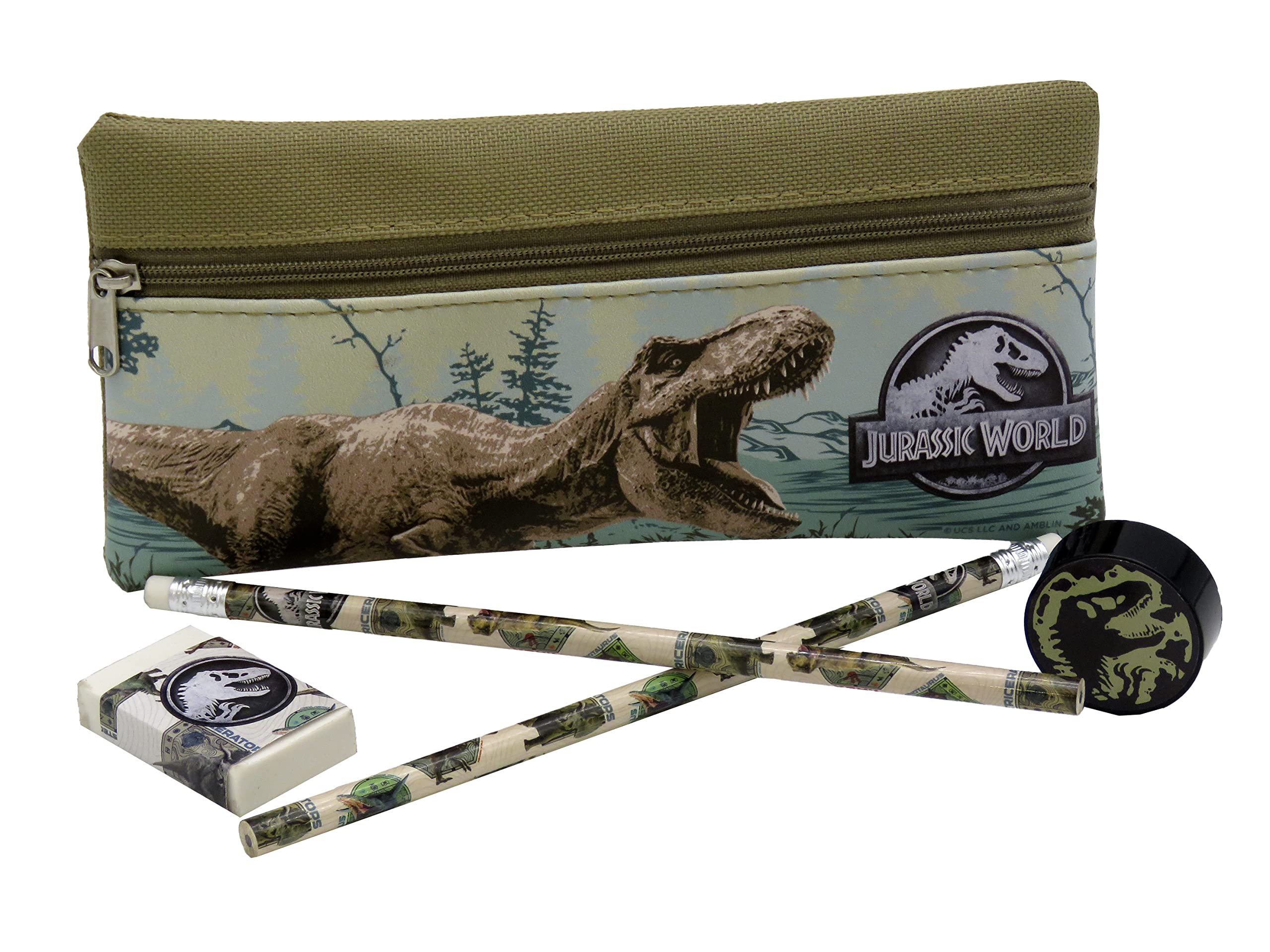 Stationery Set with Jurassic World Case (CyP Brands)