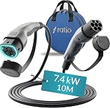 Ratio Electric Type 2 Charging Cable 7.4kW 32A 10m 1-Phase Mode 3 Holland