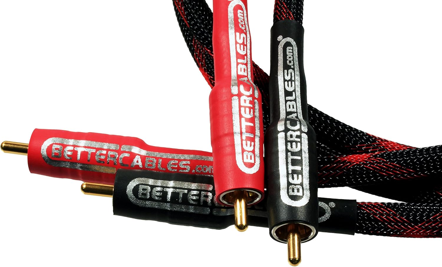 Better Cables RCA Cables - 3.28 feet (1 meter) - Stereo PAIR (2 cables) - Silver Serpent Anniversary Edition Audio Interconnect Cable - High-End, High-Performance, Premium Hi-Fi Audio: Electronics