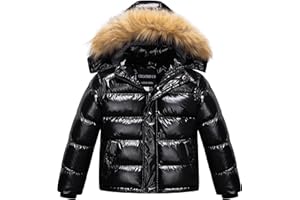 CREATMO US Boy's Water Resistant Winter Coats Warm Fleece Lined Outwear Windbreaker Ski Jacket