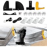 Van Interior Ladder Storage System Utilizes Overhead and Interior Sidewall Space,Alloy Steel Material, Includes System and Mounting Kit; Ladder Rack for Van, Trailers,or Truck Caps