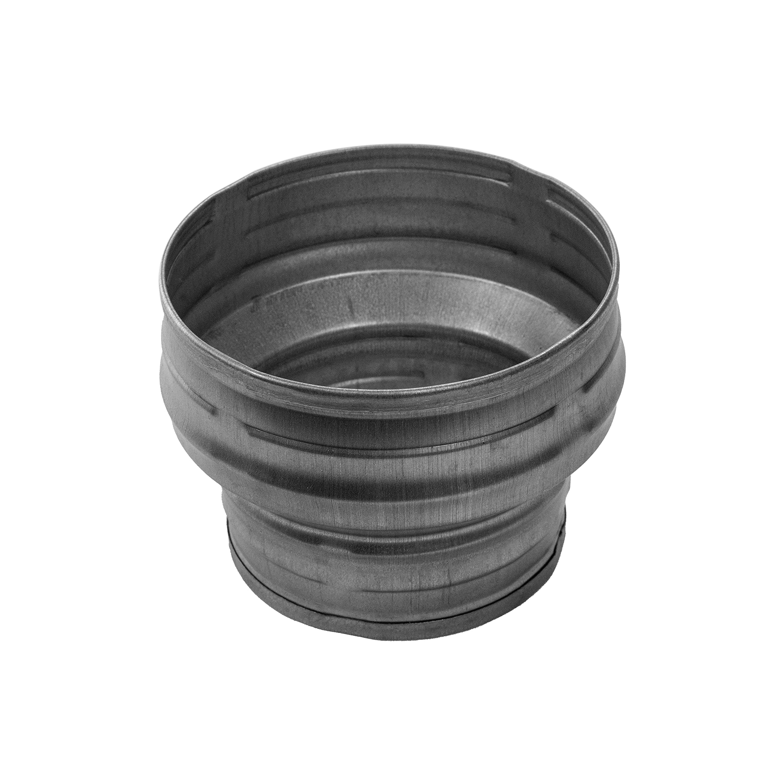 Photo 1 of Vent Systems 4" inch to 3" inch Duct Reducer Adapter Connector Fitting Pipe Increaser Reducer Cone for HVAC, Ventilation Systems, Exhausts and Grow Tents. Metal 100 to 80 mm