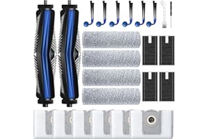 LACVIK X9 PRO OMNI Accessories for ECOVACS DEEBOT X9 PRO OMNI / X9 PRO Robot Vacuum Replacement Parts Include 2*Main Roller Brushes, 4*Mopping Rollers, 6*Side Brushes, 4*HEPA Filters, 6*Dust Bags