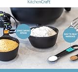 KitchenCraft Universal Measuring Spoon Set Teaspoons Tablespoons Black view 6