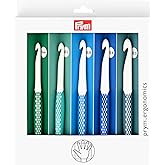 Prym Ergonomics Crochet Hook Set, Large | Sizes 7mm, L (8mm), M (9mm), N (10mm), O (12mm), Crochet Essentials