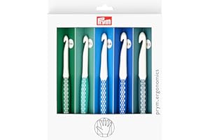 Prym Ergonomics Crochet Hook Set, Large (7mm, L, M, N, O)