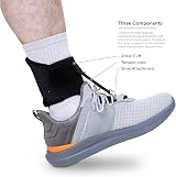 Boxia AFO Brace for Drop Foot – Adjustable, Black Medium, Unisex view 3