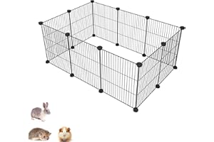 SIMPDIY Pet Playpen,DIY Small Animals Cage for Indoor/Outdoor Use,Portable Wire Fence for Bunnies, Kitties, Guinea Pigs, Hams