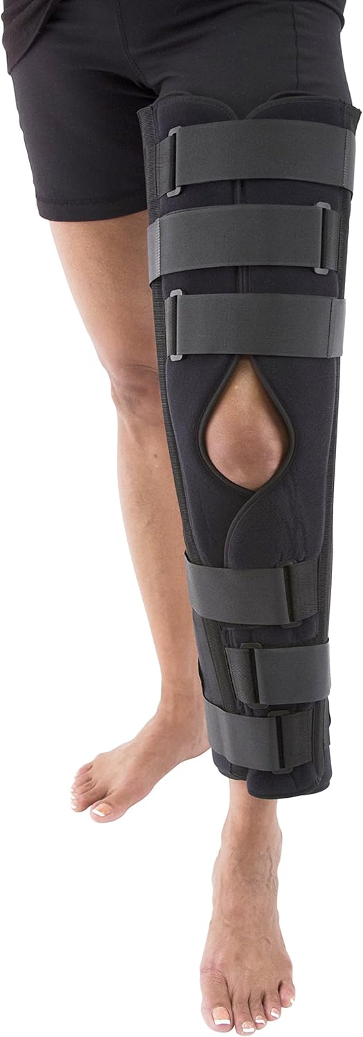 TriPanel Knee Immobilizer Brace Rigid Support for Post Surgery