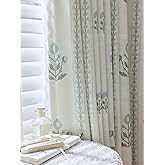 DrapePalette - Linen Blend Pinch Pleated Curtains for Living Room, Bedroom, Dining Room - Light Filtering Curtains 2 Panels S