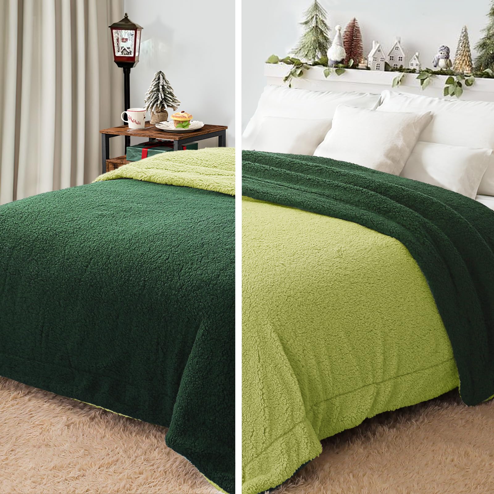 Exclusivo Mezcla Reversible Twin Size Sherpa Fleece