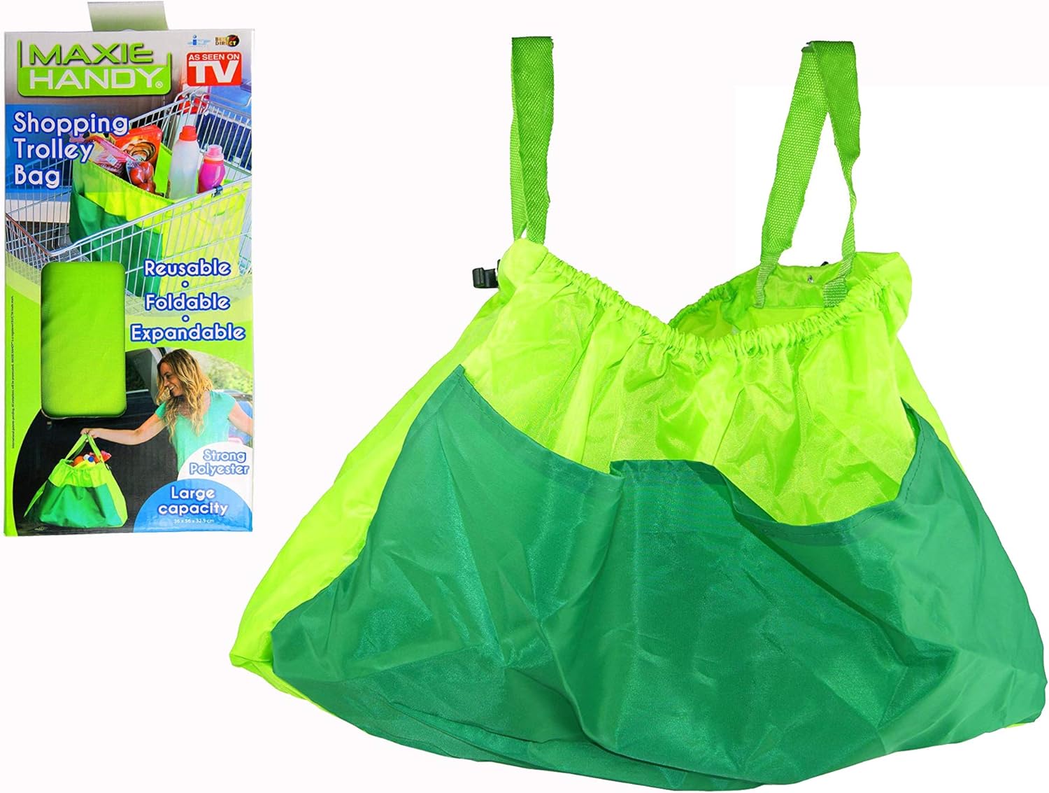 green trolley bag