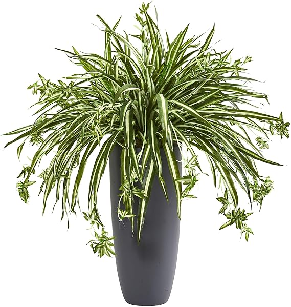33&quot; Spider Artificial Plant in Cylinder