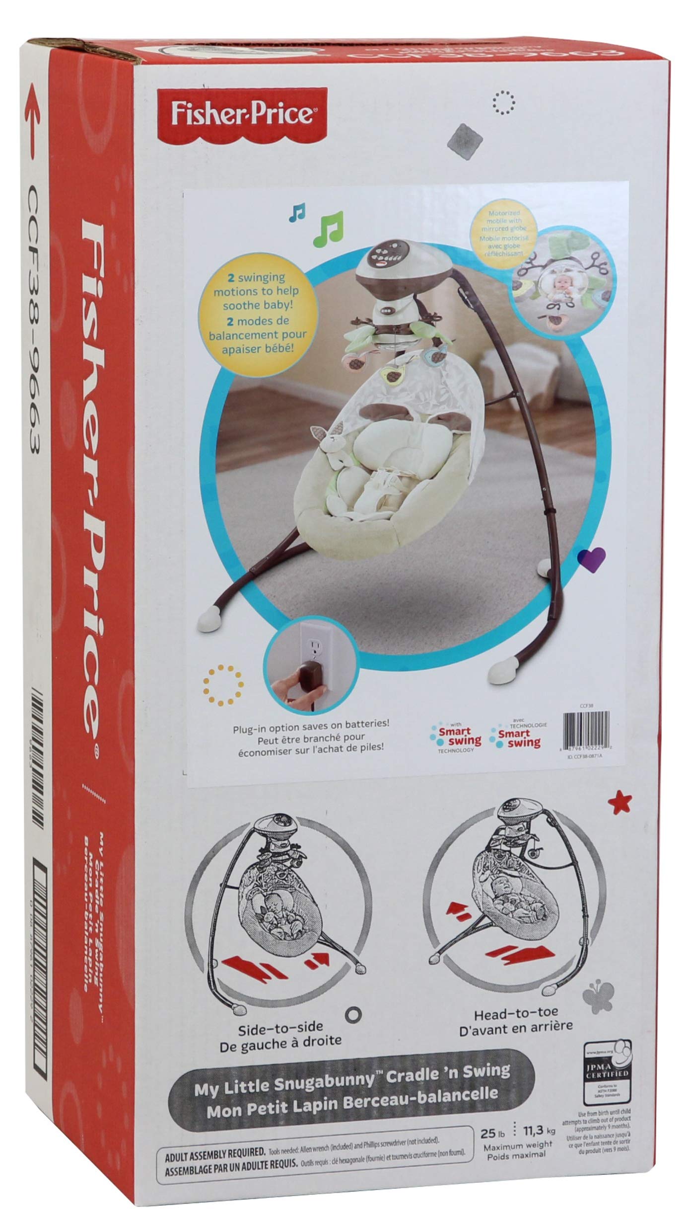 fisher price 2 swinging motions