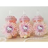Amazon Com 12 Hello Kitty Rosa Chupete Collares Bebe Ducha Juego Regalos Premios Nina Decoracion Health Personal Care