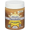 MaraNatha Organic Creamy Raw Almond Butter, 12 Ounce Jar