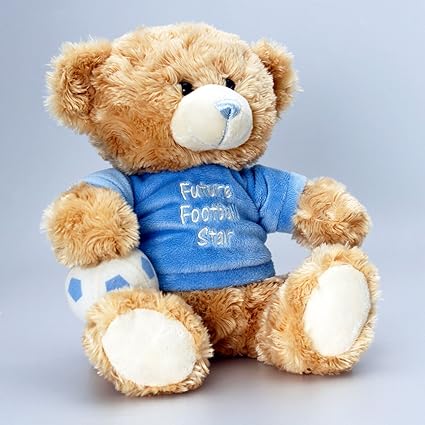 teddy bear with football