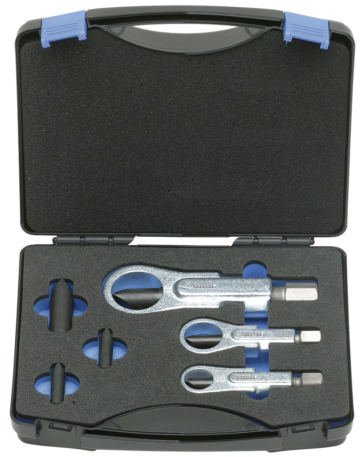 Gedore 2017008 (Series 1.26 / K-3) Nut Splitter Set for Splitting Nuts 10mm M6 to 36mm M24