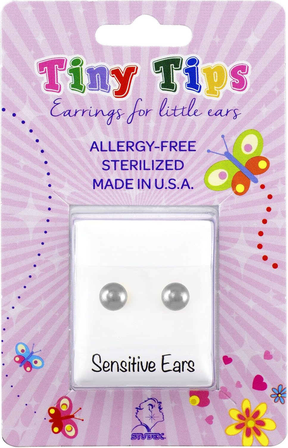 Studex Tiny Tips Kids Earrings 3mm, Silver