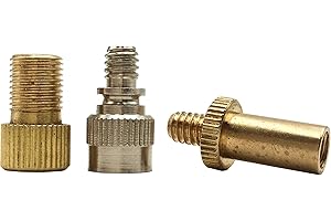 WOLLCOCER Bike Valve Adapter Set, Presta Valve to Schrader Valve to Presta Valve Converter Bicycle Tube Pump Air Compressor Tools,3 PCS