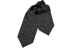 Elizabetta Men's 100% Silk Ascot Ties, Day Cravat Neckties, Handmade in Italy